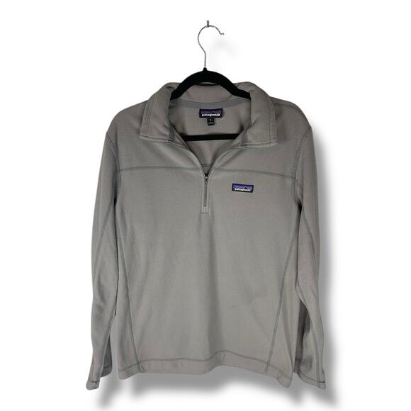 Patagonia Quarter Zip Pullover Sweater Women's Gray Medium - Picture 1 of 4